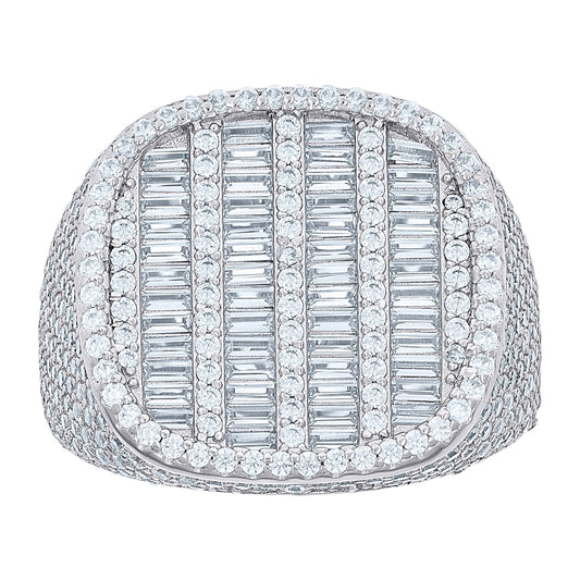 925 Sterling Silver Cz Ring S10-S12