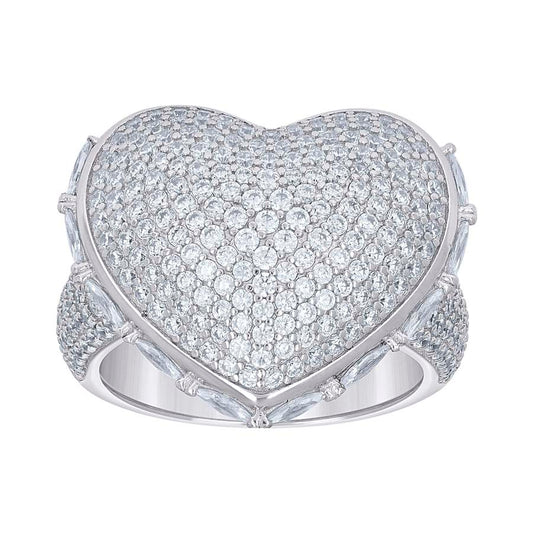 925 Sterling Silver Cz Ring