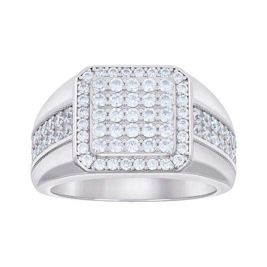 925 Sterling Silver Cz Ring S9-S11