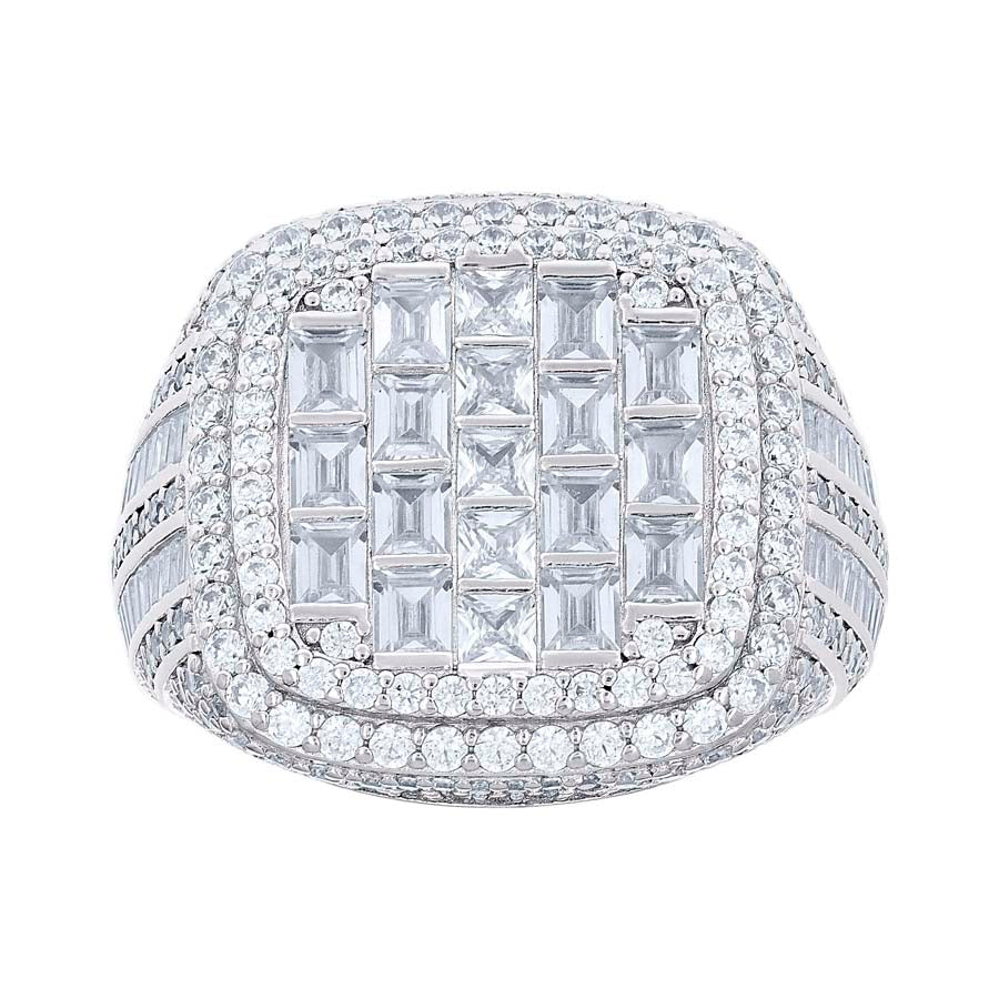 925 Sterling Silver Cz Ring S10-S12