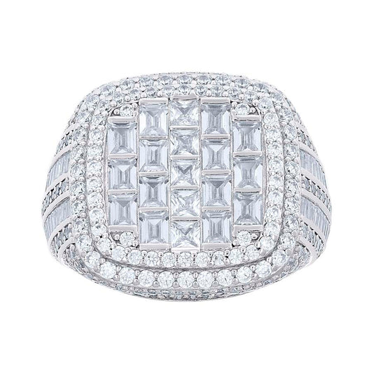 925 Sterling Silver Cz Ring S10-S12