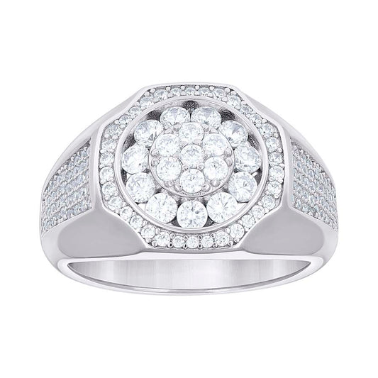 925 Sterling Silver Cz Ring S9-S11