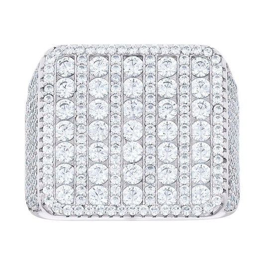 925 Sterling Silver Cz Ring S10-S12