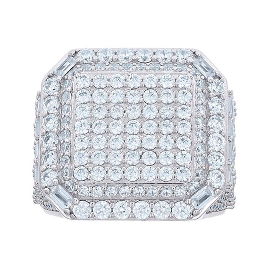 925 Sterling Silver Cz Ring S10-S12