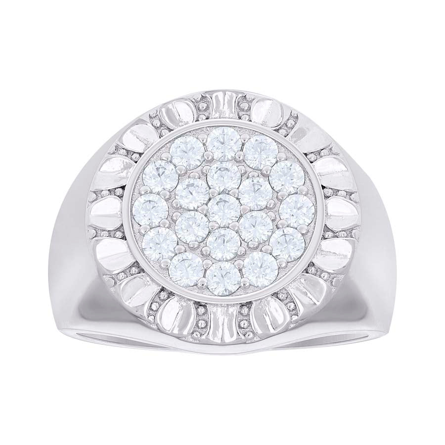 925 Sterling Silver Cz Ring S10-S12