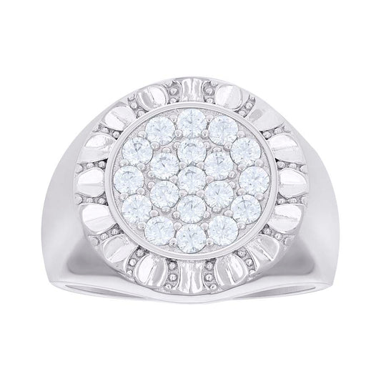 925 Sterling Silver Cz Ring S10-S12