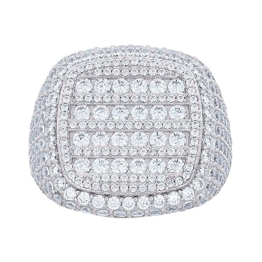 925 Sterling Silver Cz Ring S10-S12