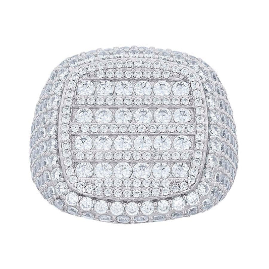925 Sterling Silver Cz Ring S10-S12