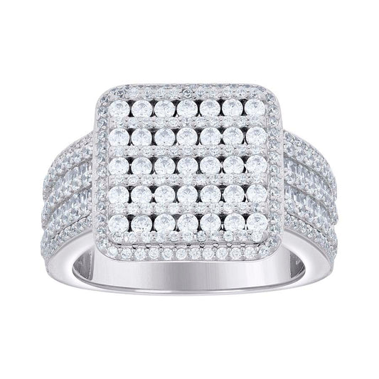 925 Sterling Silver Cz Ring S9-S11