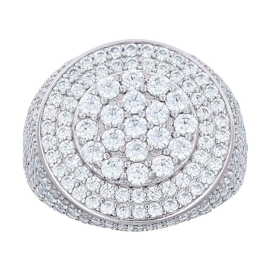 925 Sterling Silver Cz Ring S10-S12