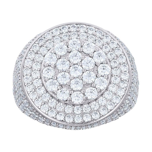 925 Sterling Silver Cz Ring S10-S12