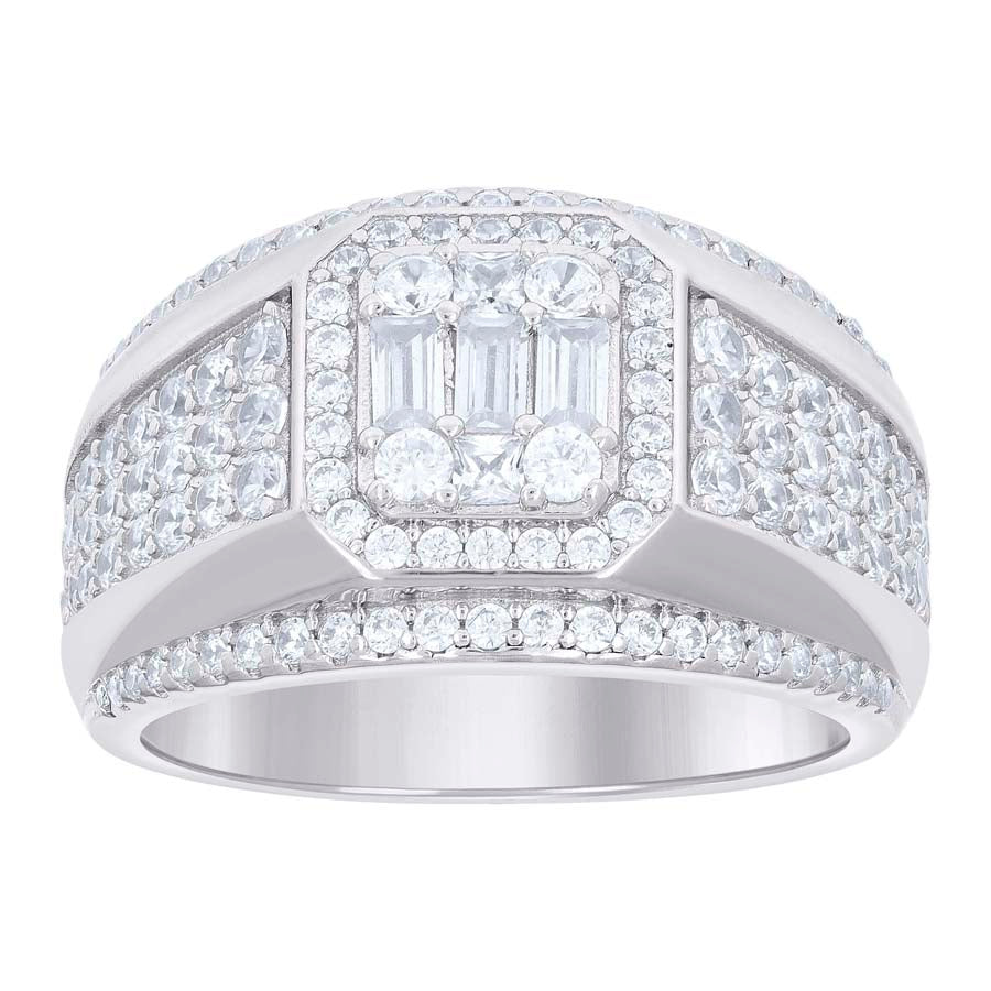 925 Sterling Silver Cz Ring