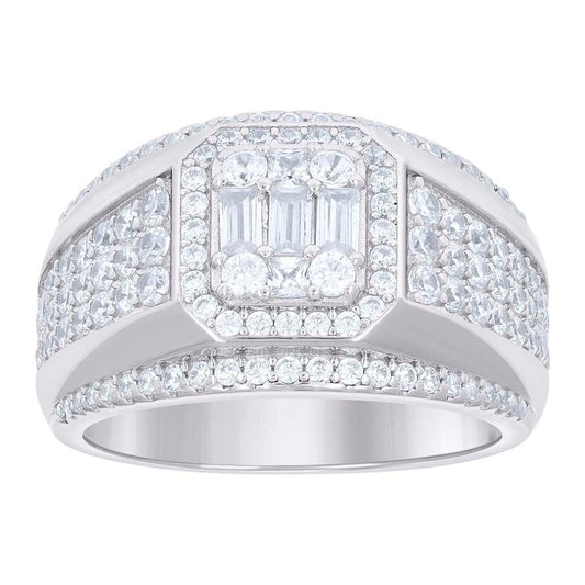 925 Sterling Silver Cz Ring