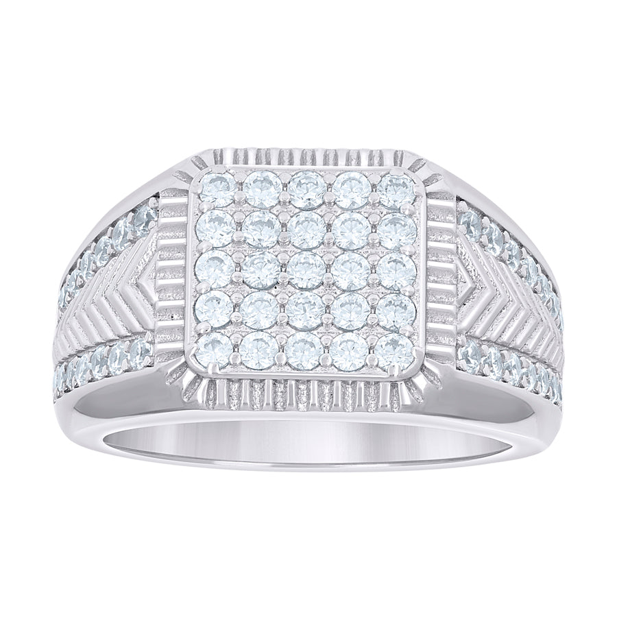 925 Sterling Silver Cz Ring