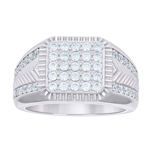 925 Sterling Silver Cz Ring