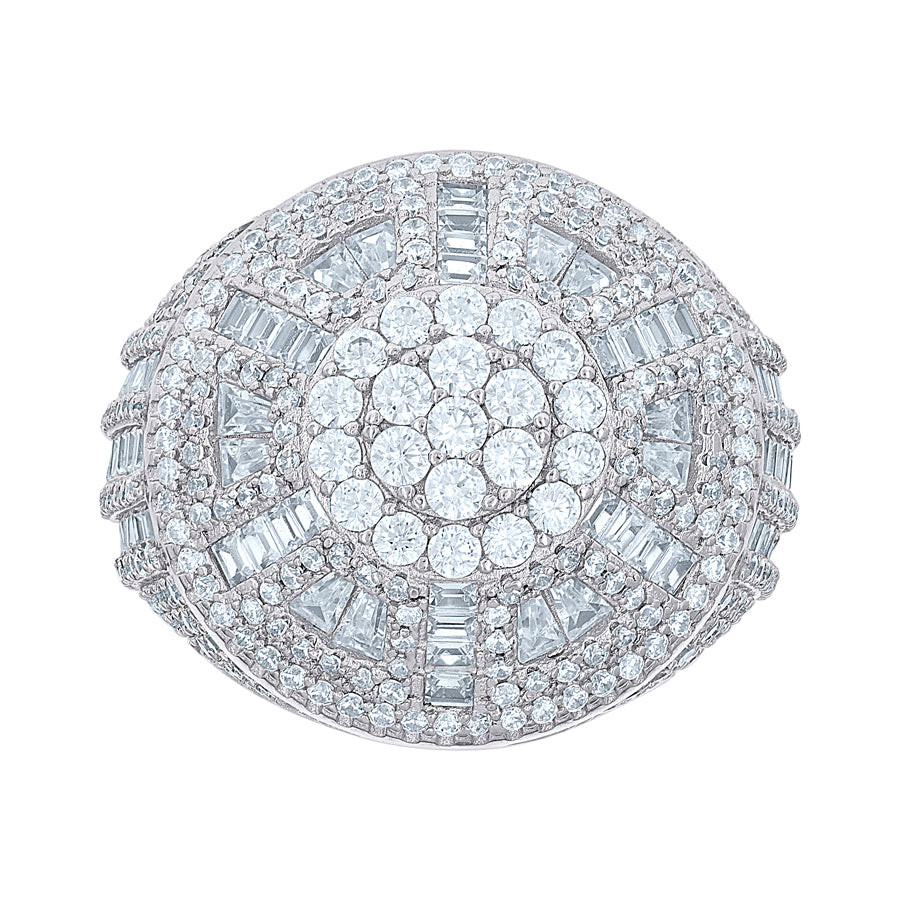 925 Sterling Silver Cz Ring S10-S12