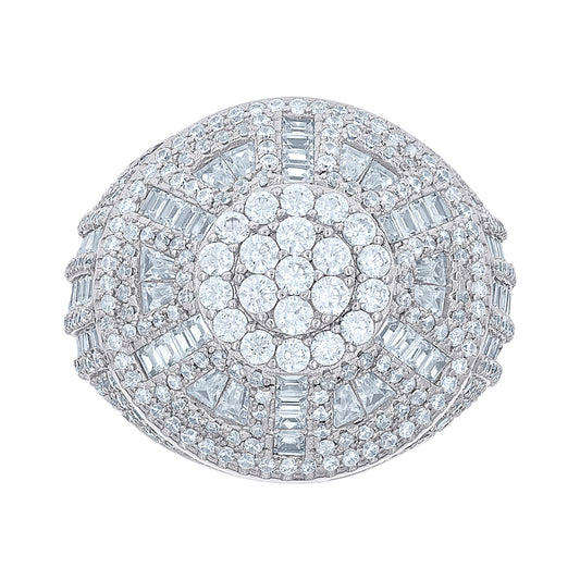 925 Sterling Silver Cz Ring S10-S12
