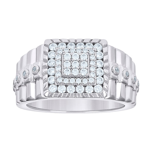 925 Sterling Silver Cz Ring S10-S12