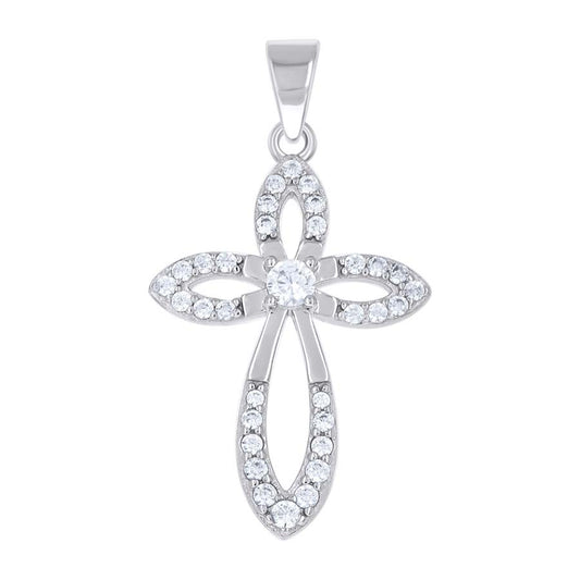 925 Sterling Silver Cz Pendant