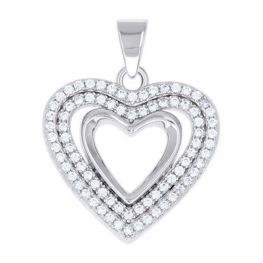 925 Sterling Silver Cz Pendant