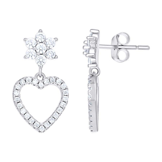 925 Sterling Silver Cz Earring