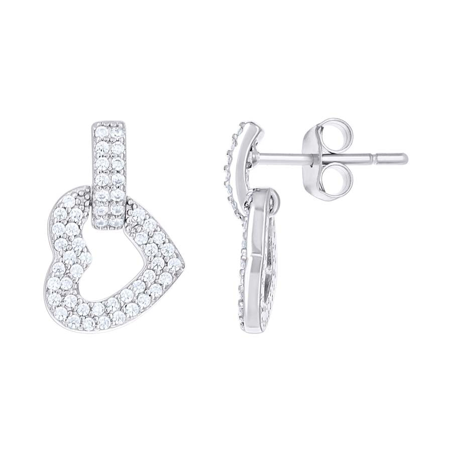 925 Sterling Silver Cz Earring