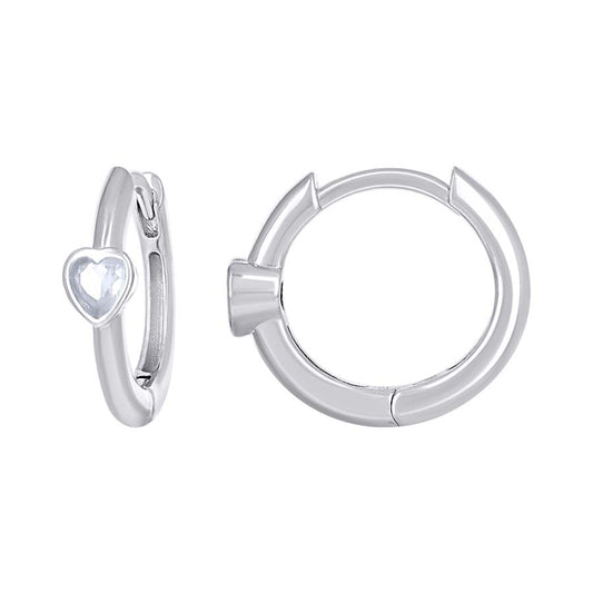 925 Sterling Silver Cz Earring