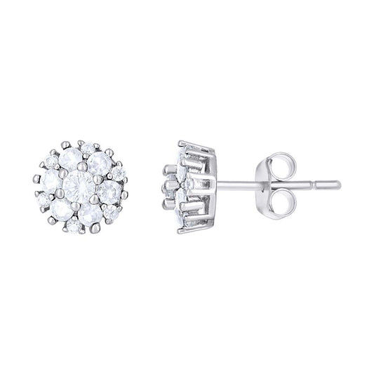 925 Sterling Silver Cz Earring