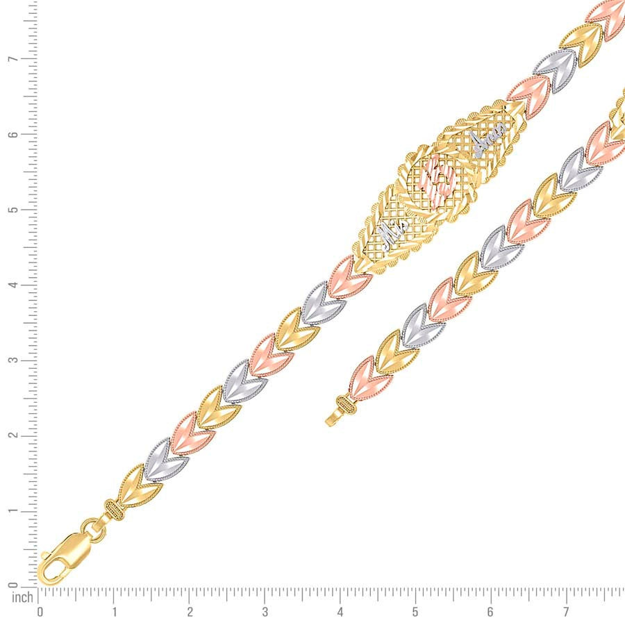14Kt Gold Bracelet 7.5"
