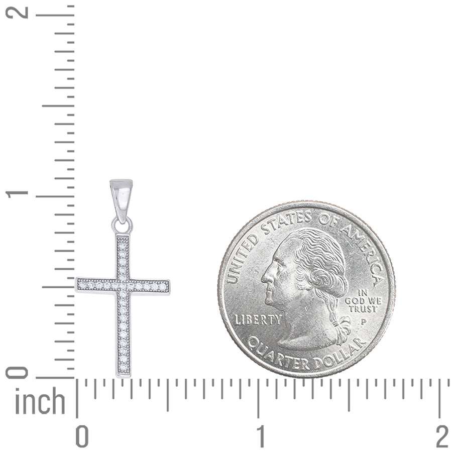 925 Sterling Silver Cz Pendant