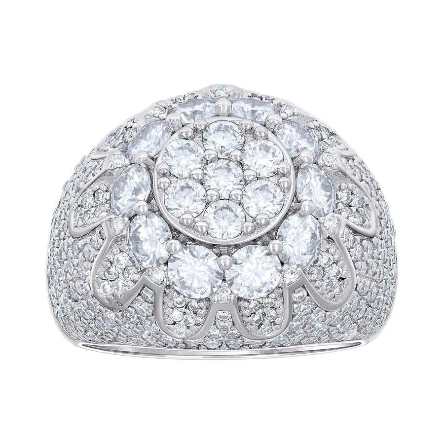 925 Sterling Silver Cz Ring S10-S12