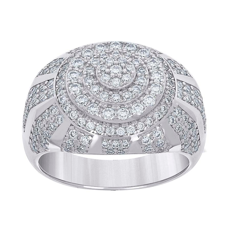 925 Sterling Silver Cz Ring S10-S12