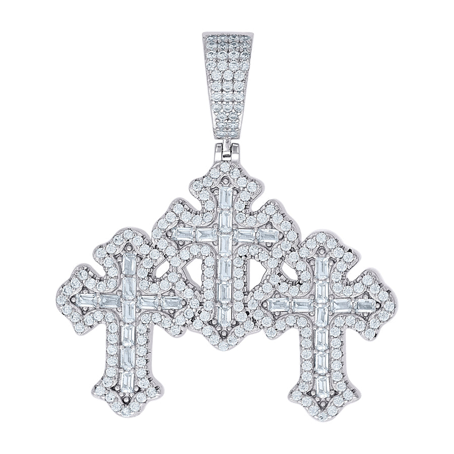 925 Sterling Silver Moissanite Pendant