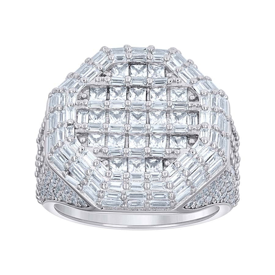 925 Sterling Silver Cz Ring S9-S12
