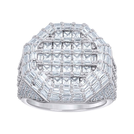 925 Sterling Silver Cz Ring S9-S12
