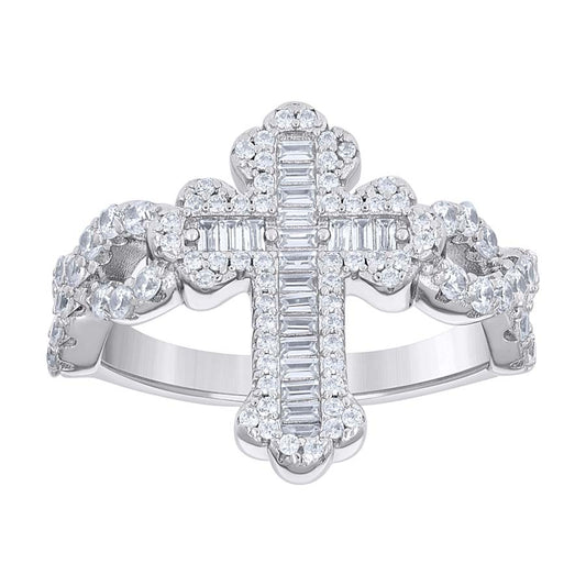 925 Sterling Silver Cz Ring S8-S11
