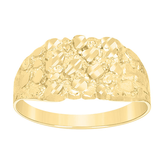 10K Gold Nugget Ring S6-S10