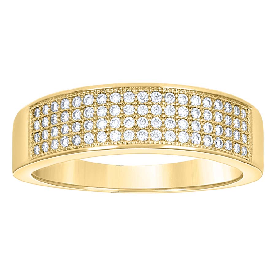 14Kt Gold Moissanite Ring S9