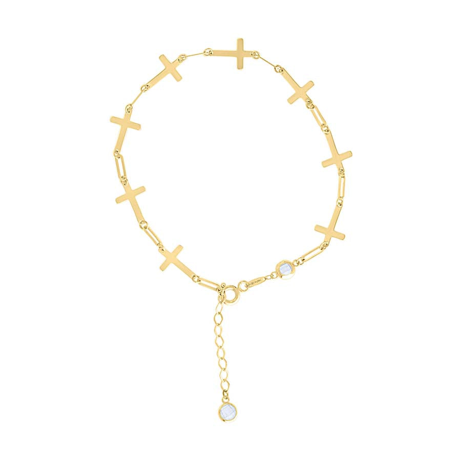 14Kt Gold Bracelet 8" (7"+1")