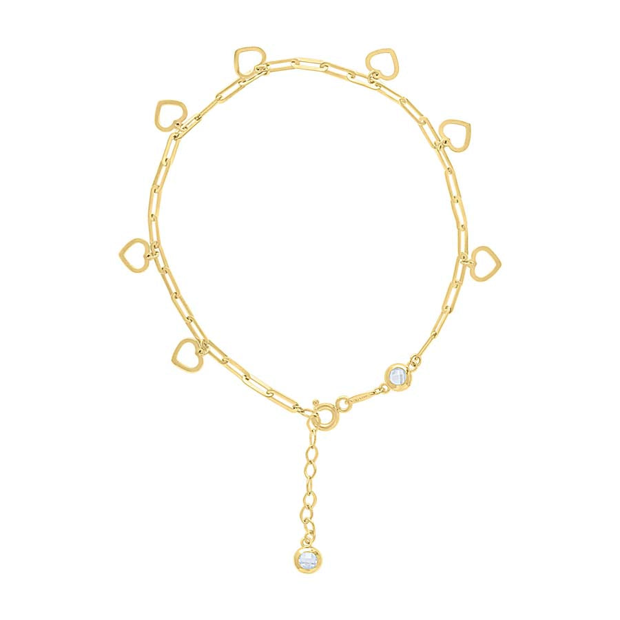 14Kt Gold Bracelet 8" (7"+1")