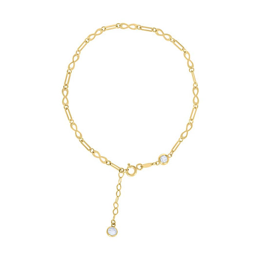 14Kt Gold Bracelet 8" (7"+1")