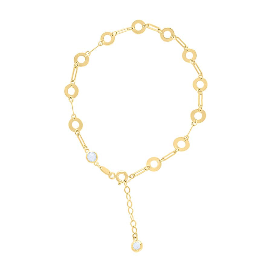 10Kt Gold Bracelet 8" (7"+1")