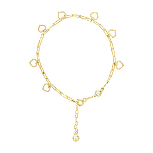 10Kt Gold Bracelet 8" (7"+1")