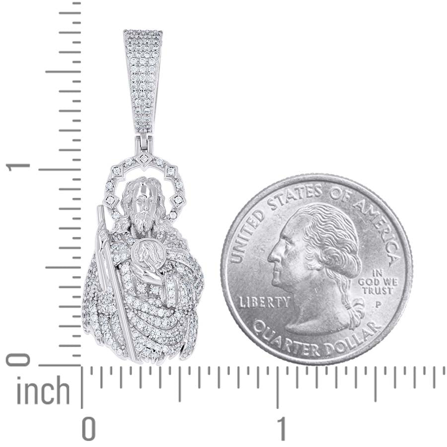 925 Sterling Silver Moissanite Pendant