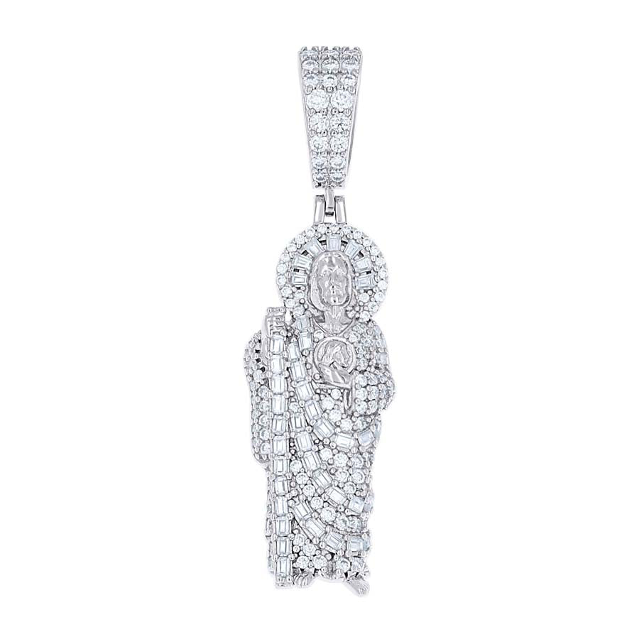 925 Sterling Silver Moissanite Pendant