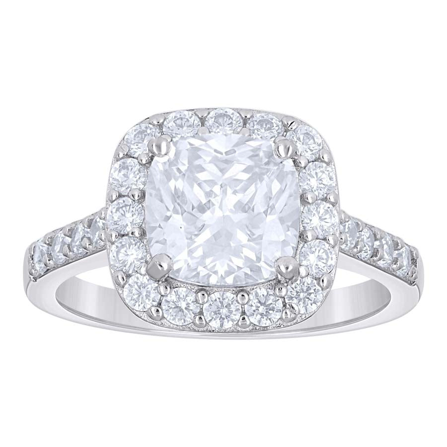 925 Sterling Silver Cz Ring S5-S10