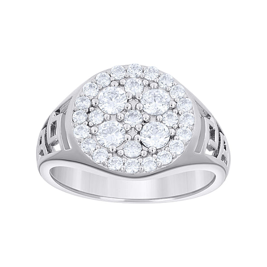 925 Sterling Silver Cz Ring S7-S10