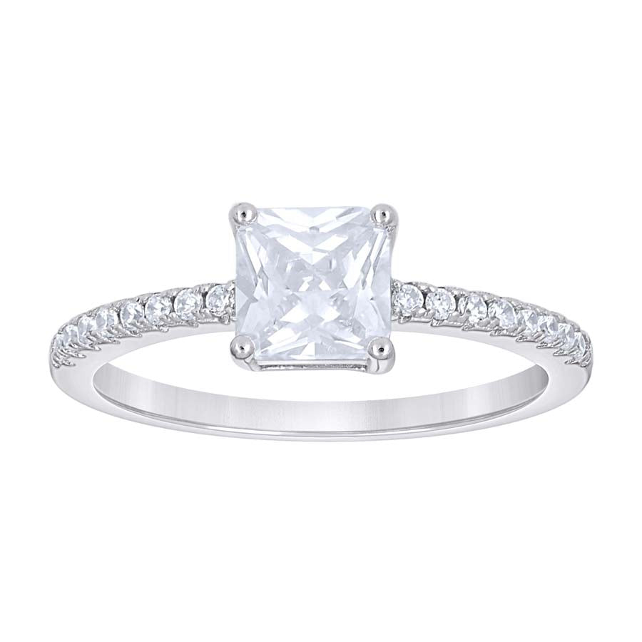 925 Sterling Silver Cz Ring S5-S9