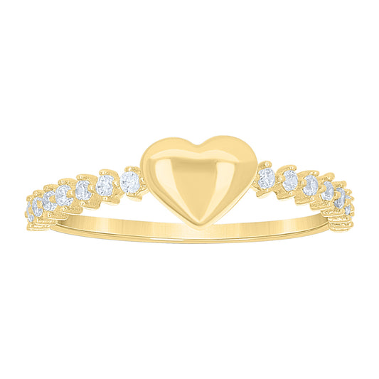 10Kt Gold Turkish Cz Ring