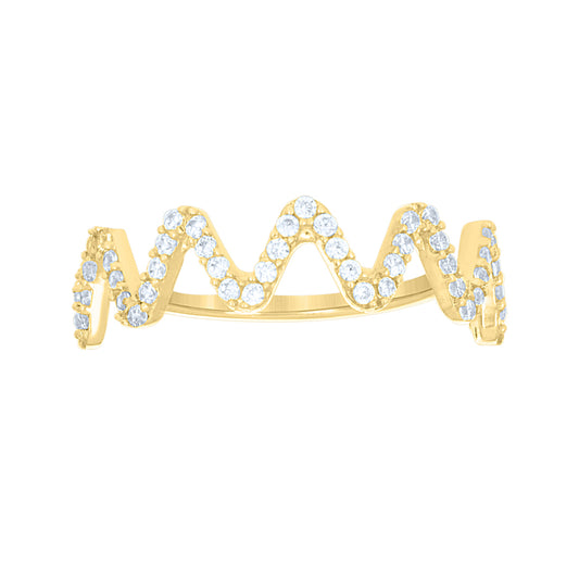 10Kt Gold Turkish Cz Ring